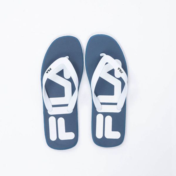 Chanclas Fila Hombre Azules / Blancas - Leonardo - España 694172DVY